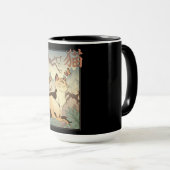 Katze im japanischen Stil Tasse (VorderseiteRechts)