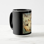 Katze im japanischen Stil Tasse (Vorderseite Links)