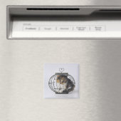 Katze im Käfig Magnet (In Situ (Geschirrspüler))
