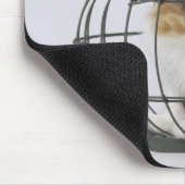 Katze im Käfig Mousepad (Ecke)
