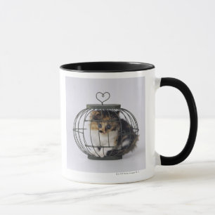 Katze im Käfig Tasse