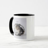 Katze im Käfig Tasse (Vorderseite Links)