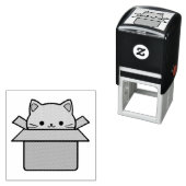Katze im Karton Permastempel (Beispiel)