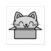 Katze im Karton Permastempel (Design)