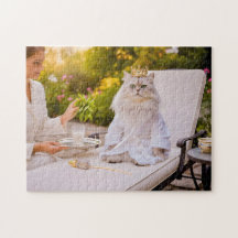 Katze im königlichen Spa-Lounge