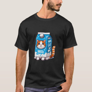 Katze im Milch-Kostüm T-Shirt