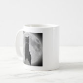 Katze im Mond Kaffeetasse (Vorderseite Links)