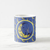 Katze im Mond Kaffeetasse (Mittel)