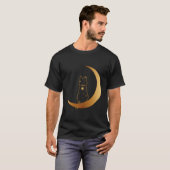 Katze im Monddesign T-Shirt (Vorne ganz)