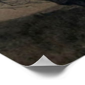 Katze im Mondlicht, Alexandre Steinlen Poster (Ecke)