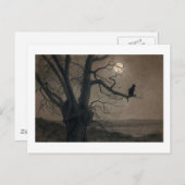 Katze im Mondlicht, Alexandre Steinlen Postkarte (Vorne/Hinten)