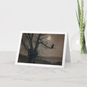 Katze im Mondschein, Alexandre Steinlen Karte