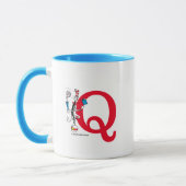 Katze im Monogramm des Hat Balancing Act Q Tasse (Links)