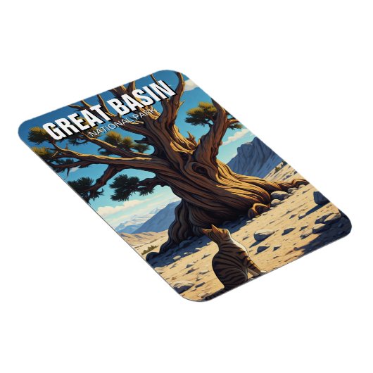 Katze im Nationalpark des Großen Beckens Nevada Magnet (Rechte Seite)