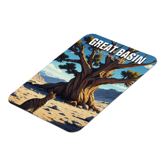 Katze im Nationalpark des Großen Beckens Nevada Magnet (Linke Seite)