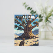 Katze im Nationalpark des Großen Beckens Nevada Postkarte (Stehend Vorderseite)