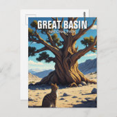 Katze im Nationalpark des Großen Beckens Nevada Postkarte (Vorne/Hinten)