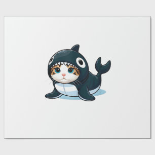 Katze im Orca-Kostüm Tank Top Geschenkpapier