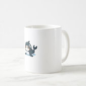 Katze im Orca-Kostüm Tank Top Kaffeetasse (VorderseiteRechts)