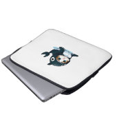 Katze im Orca-Kostüm Tank Top Laptopschutzhülle (Vorne Knopf)