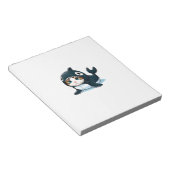 Katze im Orca-Kostüm Tank Top Notizblock (angewinkelt)