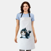 Katze im Orca-Kostüm Tank Top Schürze (Getragen)
