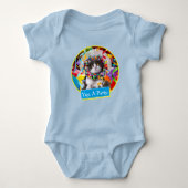 Katze im Party Baby Strampler (Vorderseite)