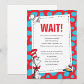 Katze im Party des Hat Book Guest Book Einladung (Vorne/Hinten)