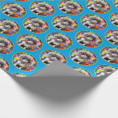 Katze im Party Geschenkpapier (Ecke)