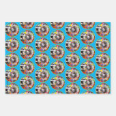 Katze im Party Geschenkpapier Set (Vorderseite 3)