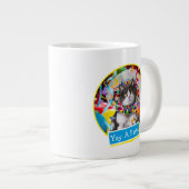 Katze im Party Jumbo-Tasse (Vorderseite Rechts)