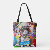Katze im Party Tasche (Rückseite)