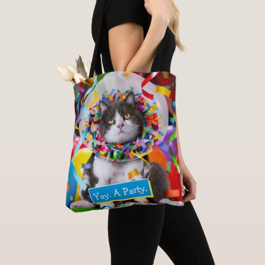 Katze im Party Tasche (Von Nahem)