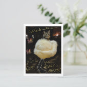 Katze im Pelzkostüm "Celebrate" Postkarte / leere (Stehend Vorderseite)