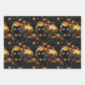 Katze im Pumpkin-Patch Geschenkpapier Set (Vorderseite 2)
