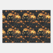Katze im Pumpkin-Patch Geschenkpapier Set (Vorderseite)