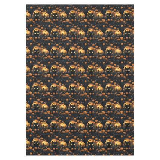 Katze im Pumpkin-Patch Tischdecke (Vorderseite)