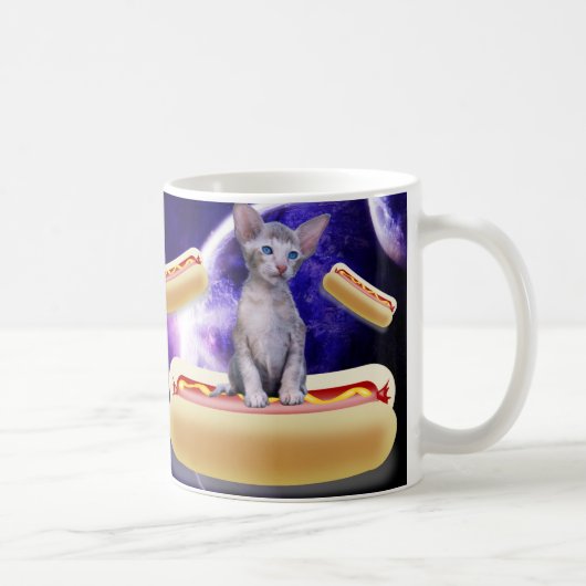 KATZE IM RAUM MIT HUNDERHUNDEN KAFFEE MUGS KAFFEETASSE (Rechts)