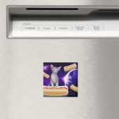 KATZE IM RAUM MIT HUNDERSCHEINEN MAGNET (In Situ (Geschirrspüler))