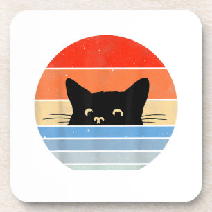 Katze im Retro, Katze im Lover, Katzenbesitzer, Ni Getränkeuntersetzer