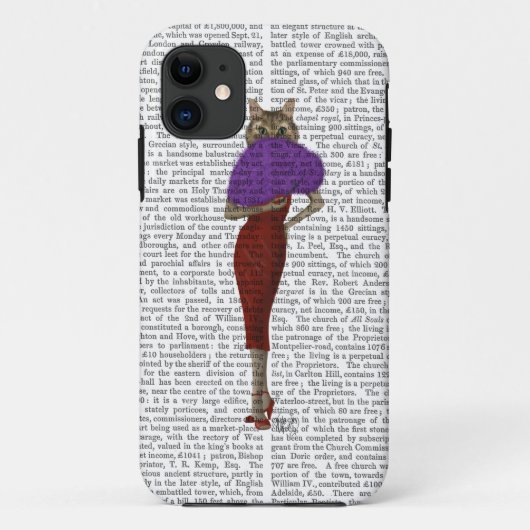 Katze im roten Kleid Case-Mate iPhone Hülle (Rückseite)