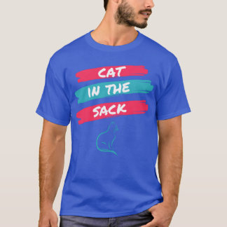 Katze im Sacktretro T-Shirt