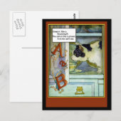 Katze im Schaltbrett mit ABCs Postkarte (Vorne/Hinten)