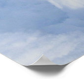 Katze im Schnee Poster (Ecke)