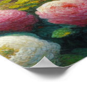 Katze im schönen Garten Poster (Ecke)