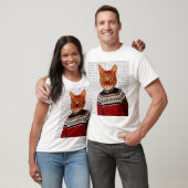Katze im Ski Sweater 2 T-Shirt (Unisex)