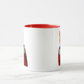 Katze im Ski Sweater 2 Tasse (Zentrum)