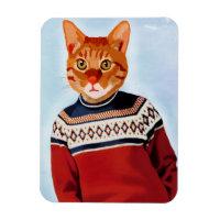 Katze im Ski Sweater