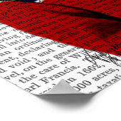 Katze im Ski Sweater Poster (Ecke)