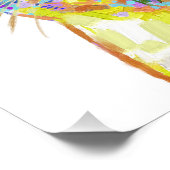 Katze im Sonnenlicht Fotodruck (Ecke)